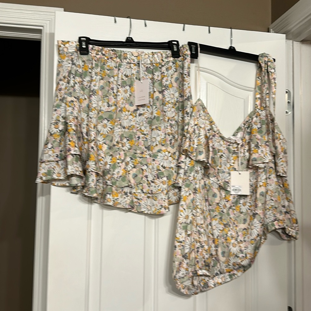 Brand new with tags, Lauren Conrad skirt, size large top, extra large